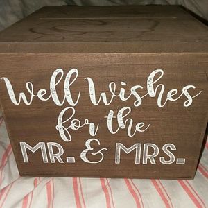 Well wishes for the Mr and Mrs.